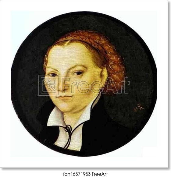 Free art print of Portrait of Katharina von Bora, Wife of Martin Luther by Lucas Cranach The Elder