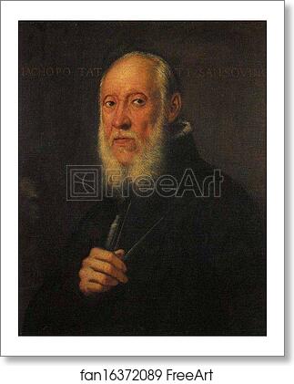 Free art print of Portrait of Jacopo Sansovino by Jacopo Robusti, Called Tintoretto