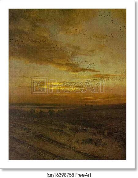 Free art print of Evening. Birds Flying Away by Alexey Savrasov Free art print of Evening. Birds Flying Away by Alexey Savrasov