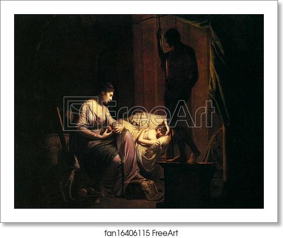 Free art print of Penelope Unravelling Her Web, by Lamp Light by Joseph Wright Of Derby Free art print of Penelope Unravelling Her Web, by Lamp Light by Joseph Wright Of Derby
