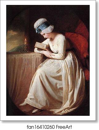Free art print of Serena Reading by George Romney Free art print of Serena Reading by George Romney