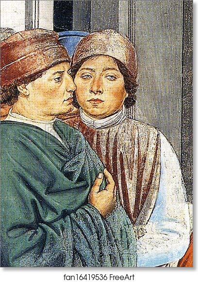 Free art print of St. Augustine at the University of Carthage. Detail by Benozzo Gozzoli