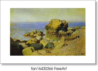 Free art print of Seashore. The Crimea by Isaac Levitan