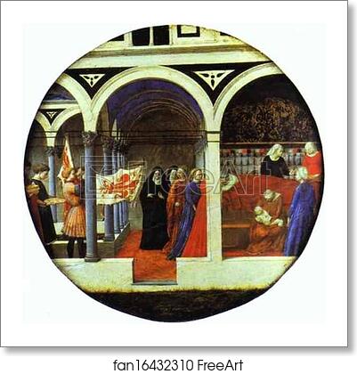 Free art print of Birth Salver by Masaccio