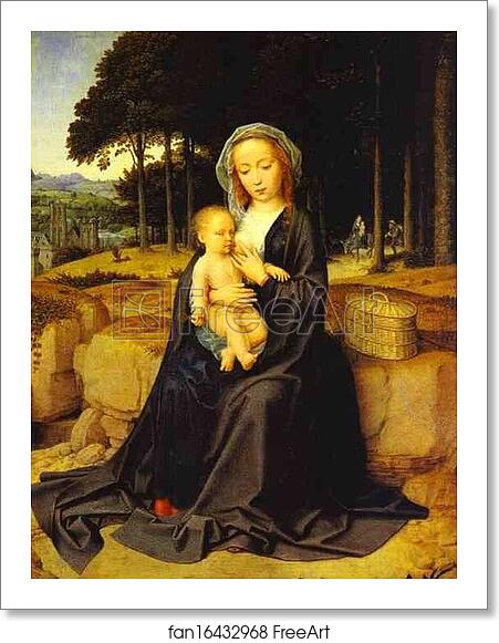 Free art print of A Rest During the Flight to Egypt by Gerard David Free art print of A Rest During the Flight to Egypt by Gerard David
