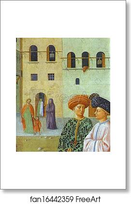 Free art print of Healing of a Cripple and the Raising of Tabitha. Detail by Masolino Da Panicale