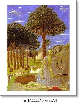 Free art print of St. Jerome Penitent by Piero Della Francesca