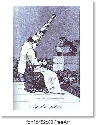 Free art print of Capricho 23: Aquellos polbos (This Dust) by Francisco De Goya Y Lucientes