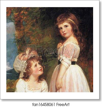 Free art print of The Beckford Children. Detail by George Romney