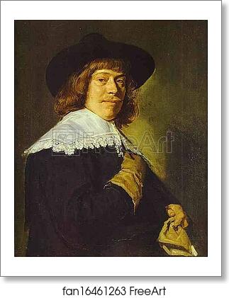 Free art print of A Young Man with a Glove by Frans Hals