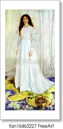 Free art print of Symphony in White No. 1: The White Girl by James Abbott Mcneill Whistler