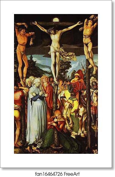 Free art print of The Crucifixion by Hans Baldung, Called Grien Free art print of The Crucifixion by Hans Baldung, Called Grien
