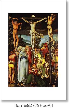 Free art print of The Crucifixion by Hans Baldung, Called Grien