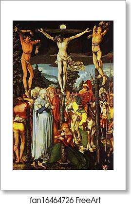Free art print of The Crucifixion by Hans Baldung, Called Grien Free art print of The Crucifixion by Hans Baldung, Called Grien