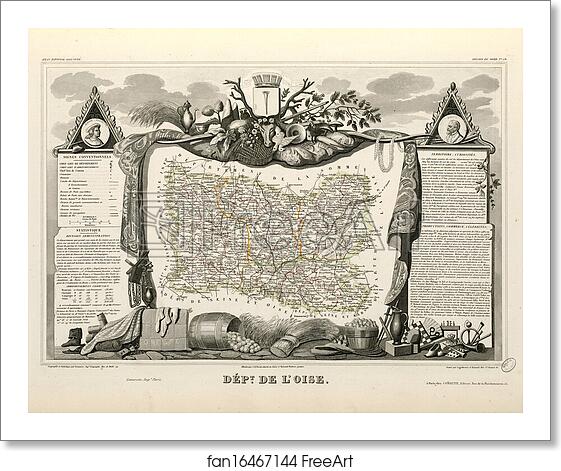 Free art print of Dépt. de l'Oise (région du nord) by Victor Jules Levasseur
