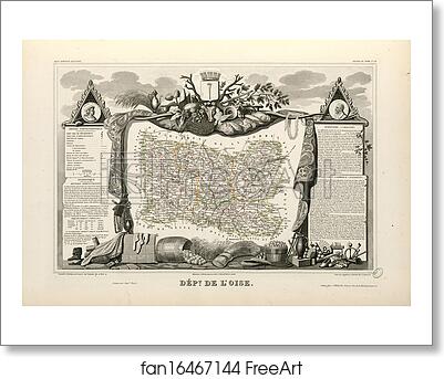 Free art print of Dépt. de l'Oise (région du nord) by Victor Jules Levasseur Free art print of Dépt. de l'Oise (région du nord) by Victor Jules Levasseur