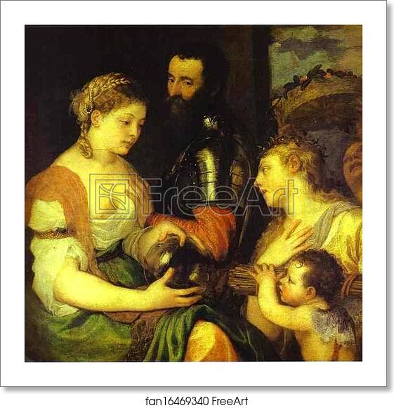 Free art print of An Allegory, Perhaps of Marriage, with Vesta and Hymen as Protectors and Advisers of the Union of Venus and Mars by Titian Free art print of An Allegory, Perhaps of Marriage, with Vesta and Hymen as Protectors and Advisers of the Union of Venus and Mars by Titian