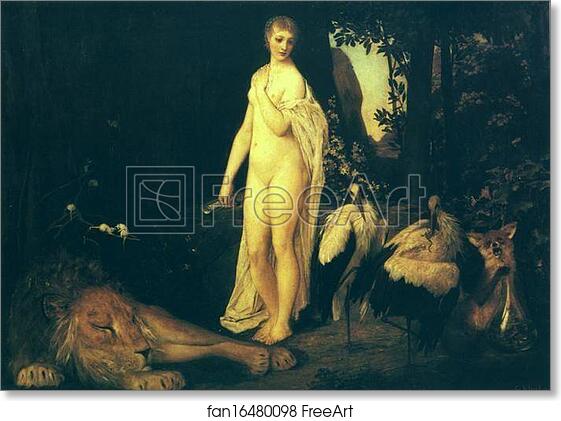 Free art print of Fable by Gustav Klimt