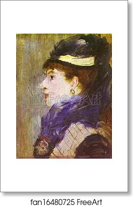Free art print of Portrait of a Lady by Edouard Manet