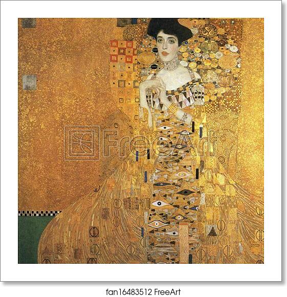Free art print of Portrait of Adele Bloch-Bauer I by Gustav Klimt