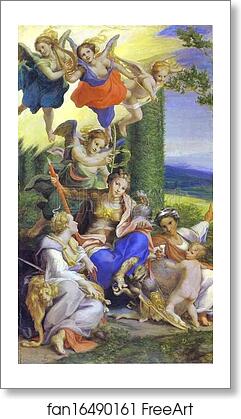 Free art print of Allegory of the Virtues by Correggio