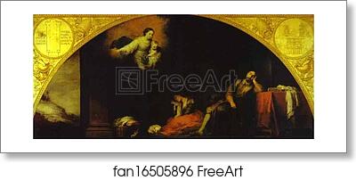 Free art print of The Dream of the Patrician by Bartolomé Esteban Murillo