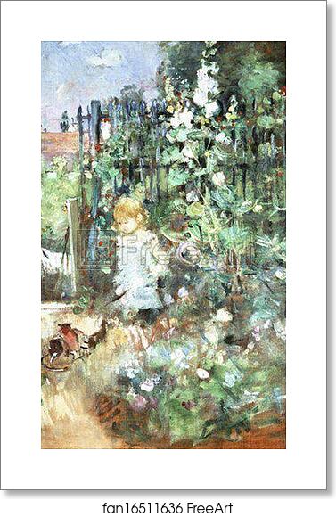 Free art print of Child among the Hollyhocks by Berthe Morisot Free art print of Child among the Hollyhocks by Berthe Morisot