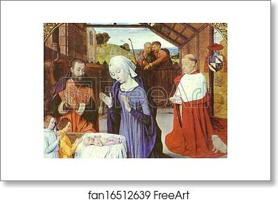 Free art print of The Nativity of Cardinal Jean Rolin by Jean Hey, Master Of Moulins