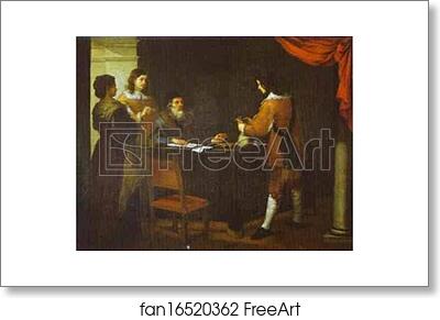 Free art print of The Prodigal Son Receiving His Portion of Inheritance by Bartolomé Esteban Murillo