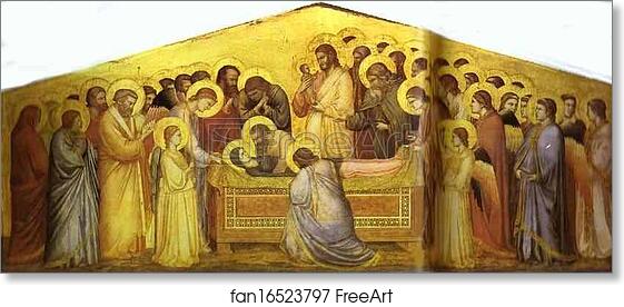 Free art print of The Death of the Virgin by Giotto