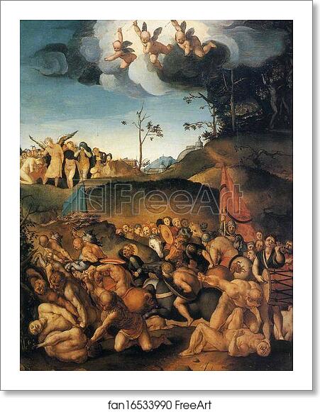 Free art print of Martyrdom of the Ten Thousand Martyrs by Agnolo Bronzino