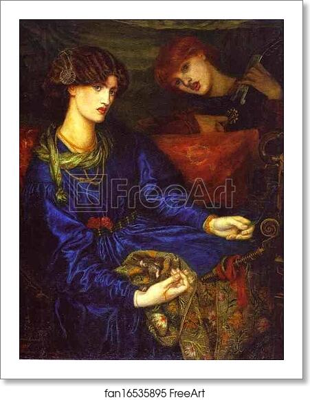 Free art print of Mariana by Dante Gabriel Rossetti