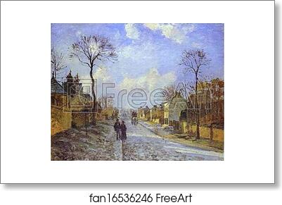 Free art print of The Road to Louveciennes by Camille Pissarro Free art print of The Road to Louveciennes by Camille Pissarro