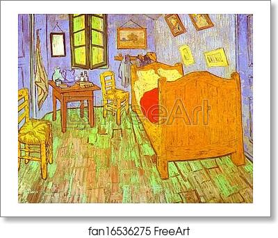 Free art print of Van Gogh's Bedroom in Arles. Saint-Rémy by Vincent Van Gogh