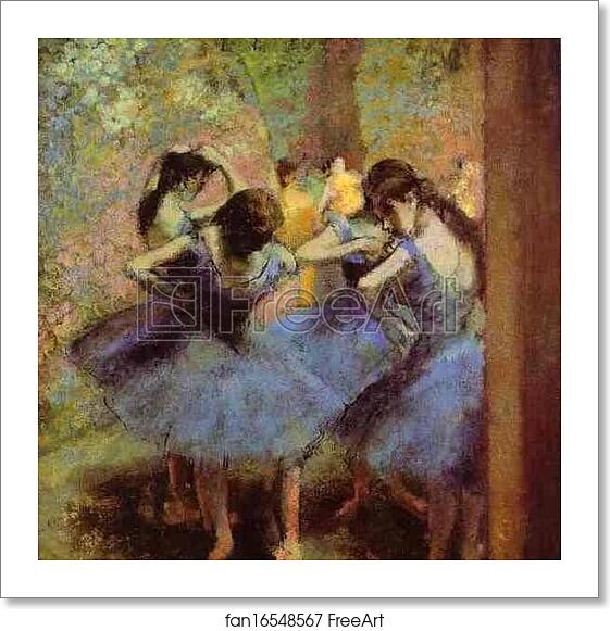 Free art print of Blue Dancers by Edgar Degas Free art print of Blue Dancers by Edgar Degas