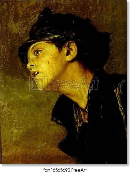 Free art print of "Troika". Apprentice Workmen Carrying Water. Detail by Vasily Perov