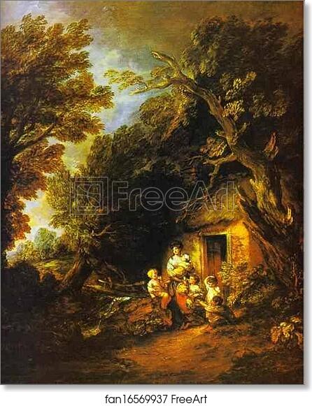 Free art print of The Cottage Door by Thomas Gainsborough
