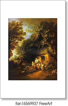 Free art print of The Cottage Door by Thomas Gainsborough