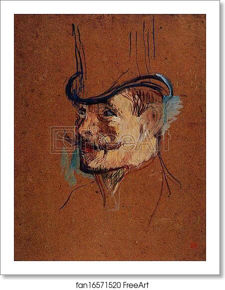 Free art print of William Warrener (Study for The Englishman at the Moulin Rouge) by Henri De Toulouse-Lautrec Free art print of William Warrener (Study for The Englishman at the Moulin Rouge) by Henri De Toulouse-Lautrec