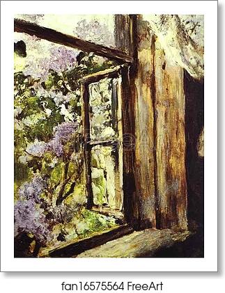 Free art print of Open Window. Lilacs by Valentin Serov