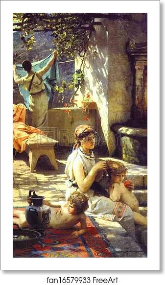 Free art print of By a Pool by Henryk Hector Siemiradzki Free art print of By a Pool by Henryk Hector Siemiradzki