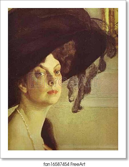 Free art print of Portrait of Princess Olga Orlova. Detail by Valentin Serov Free art print of Portrait of Princess Olga Orlova. Detail by Valentin Serov