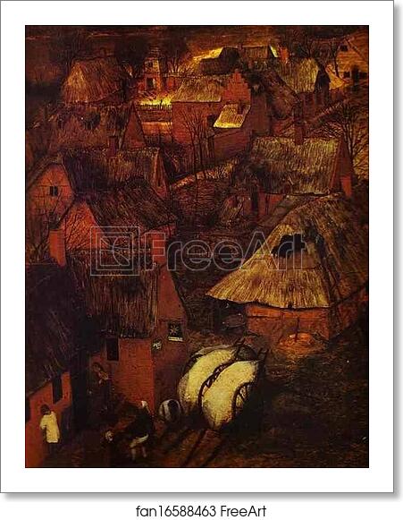 Free art print of The Gloomy Day (February). Detail by Pieter Bruegel The Elder Free art print of The Gloomy Day (February). Detail by Pieter Bruegel The Elder