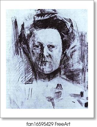 Free art print of Portrait of Valentina Usoltseva, wife of the Doctor Usoltsev by Mikhail Vrubel