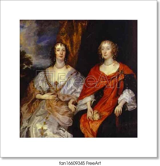 Free art print of Portrait of Anna Dalkeith, Countess of Morton, and Lady Anna Kirk by Sir Anthony Van Dyck
