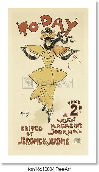 Free art print of Affiche anglaise pour le journal "To Day". by Dudley Hardy Free art print of Affiche anglaise pour le journal "To Day". by Dudley Hardy