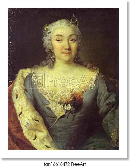 Free art print of Portrait of Princess Alexandra Kurakina by Georg Christoph Grooth (Aka Kleine Grooth)