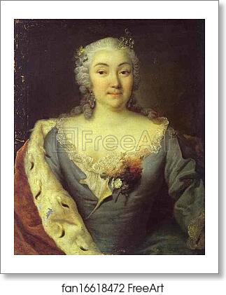Free art print of Portrait of Princess Alexandra Kurakina by Georg Christoph Grooth (Aka Kleine Grooth)