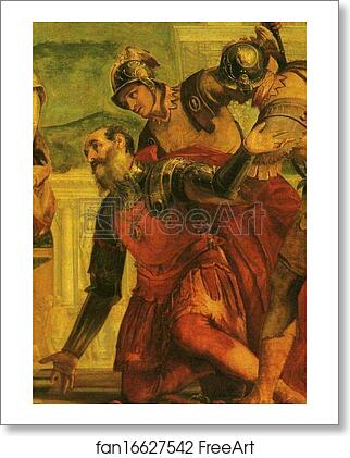 Free art print of Jesus and the Centurion. Detail by Paolo Veronese