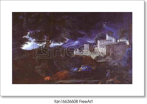 Free art print of Landscape with a Castle by Nicolas Poussin Free art print of Landscape with a Castle by Nicolas Poussin